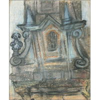 Vajda Júlia: Barokk torony részlete (1936) 