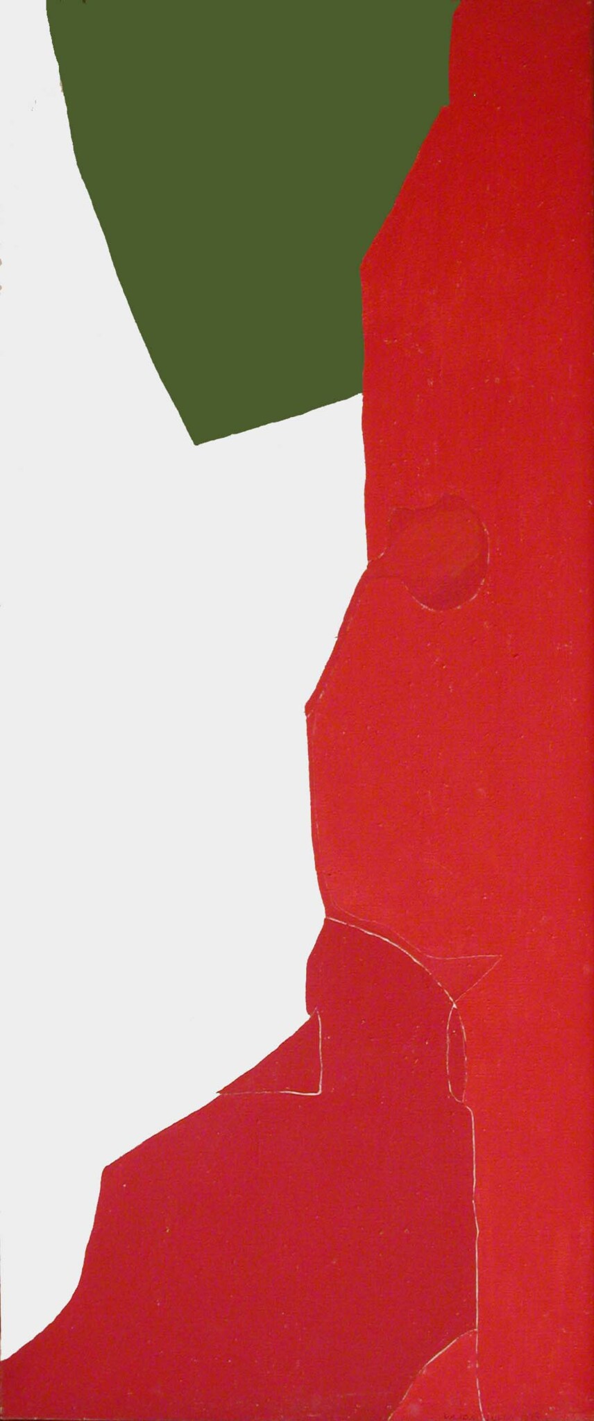 Piros akt drapériával