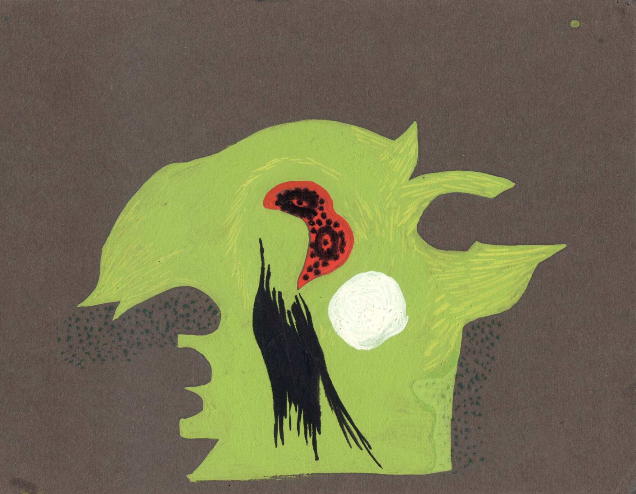 Zöld láng, piros álarc