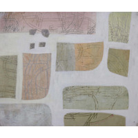 Fehér alapon színes foltok