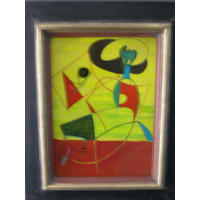 Horizont előtt lépő játékos figura